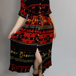 Red Aztec Dress